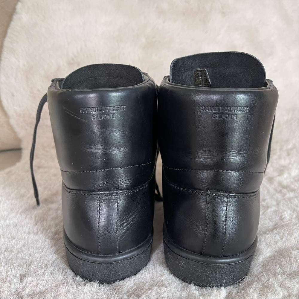 Yves Saint Laurent Black High-Top Sneakers - Picture 11 of 12